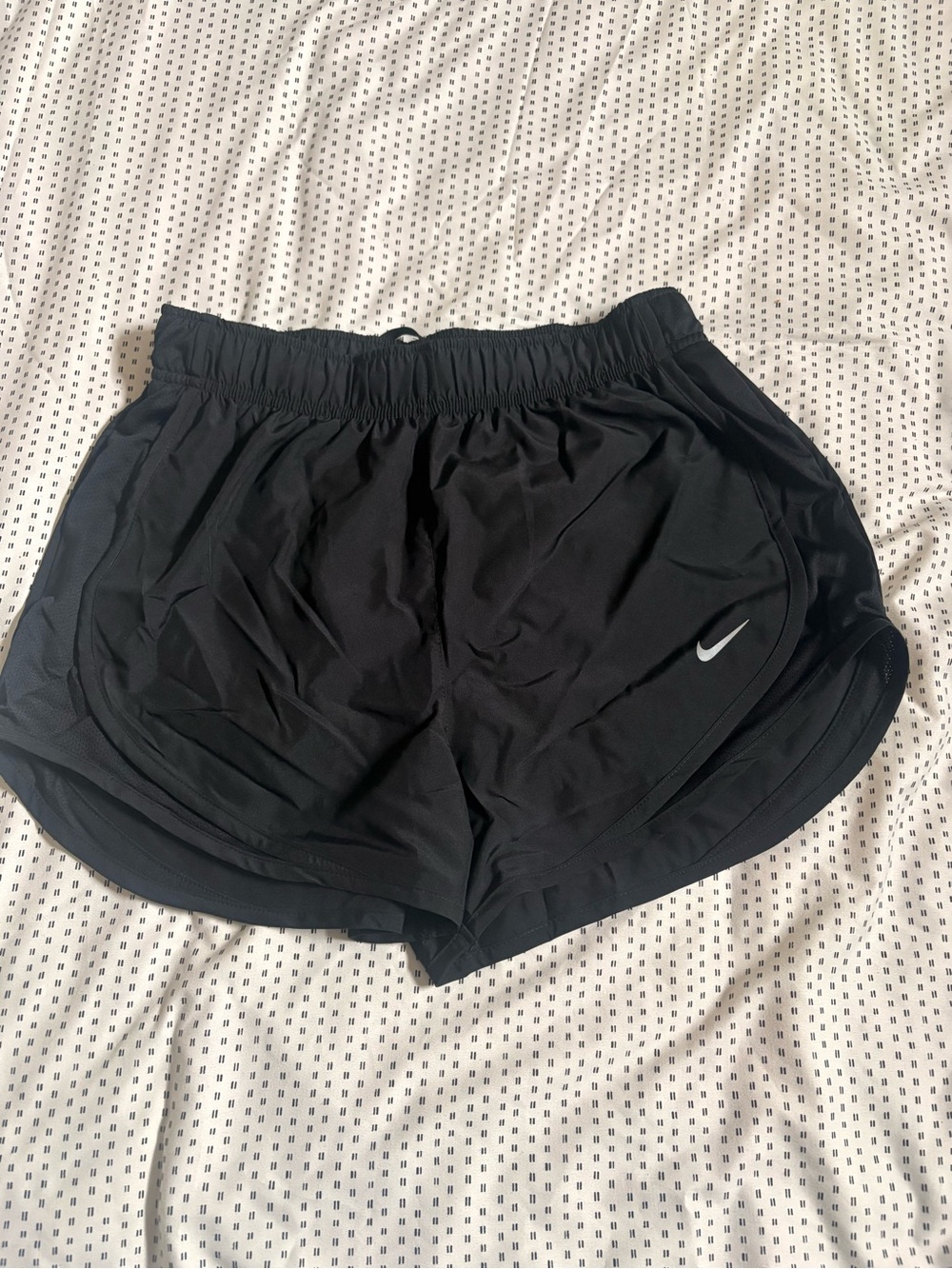 Nike Women's Black Athletic Running Shorts with Swoosh